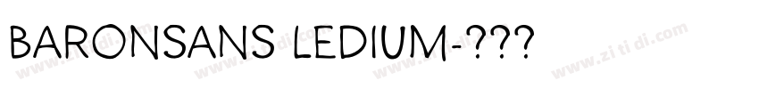 BaronSans ledium字体转换